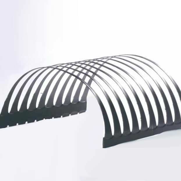 Géogrille en plastique extensible unidirectionnelle